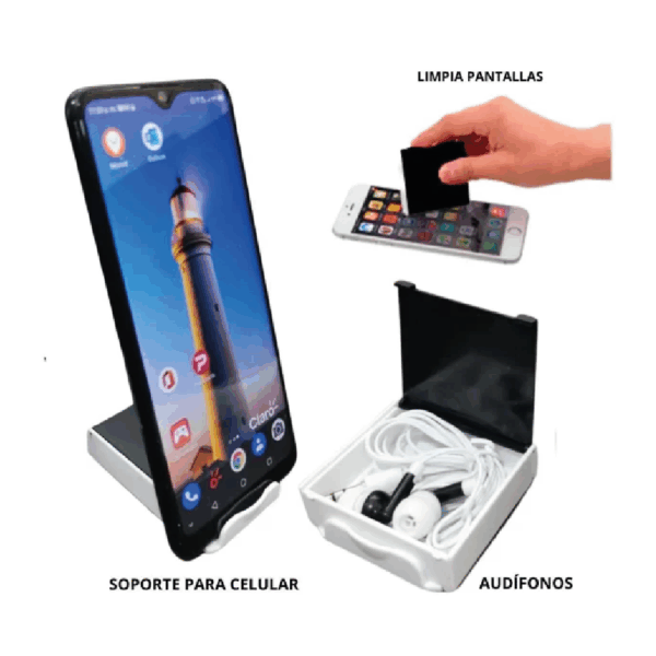 Audífonos con soporte mas limpia pantalla Tecnologia-19